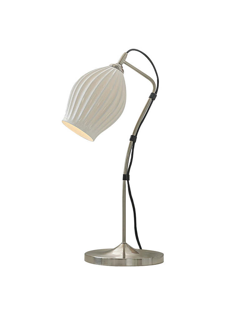 Ceramic Ribbed Table Lamp