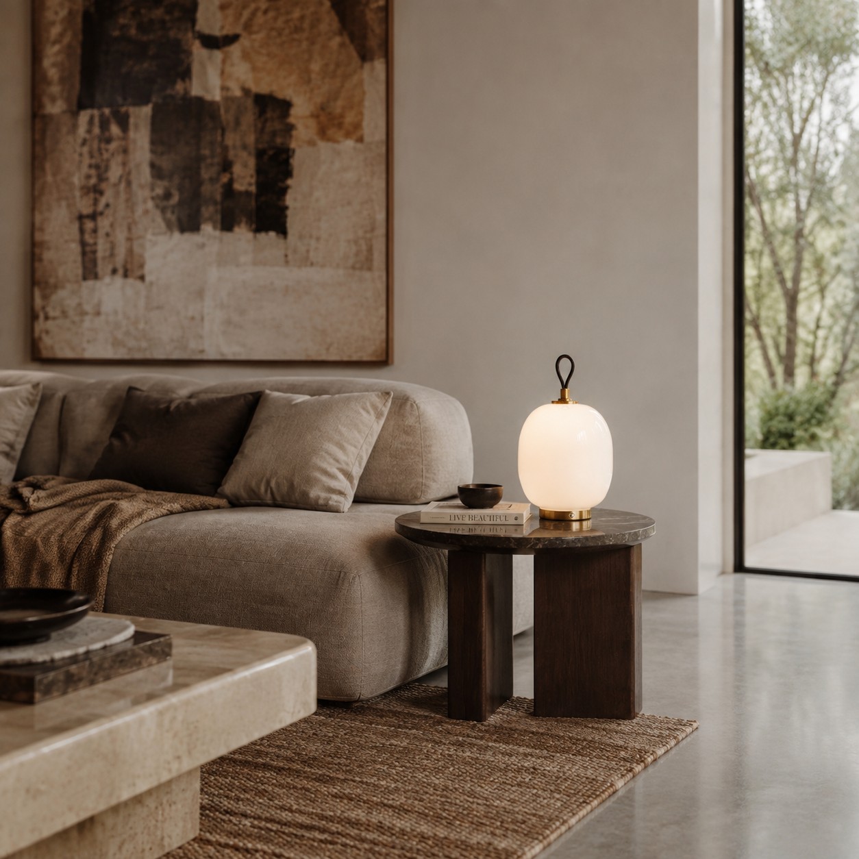 Portable Rechargeable Glass Touch Table Lamp