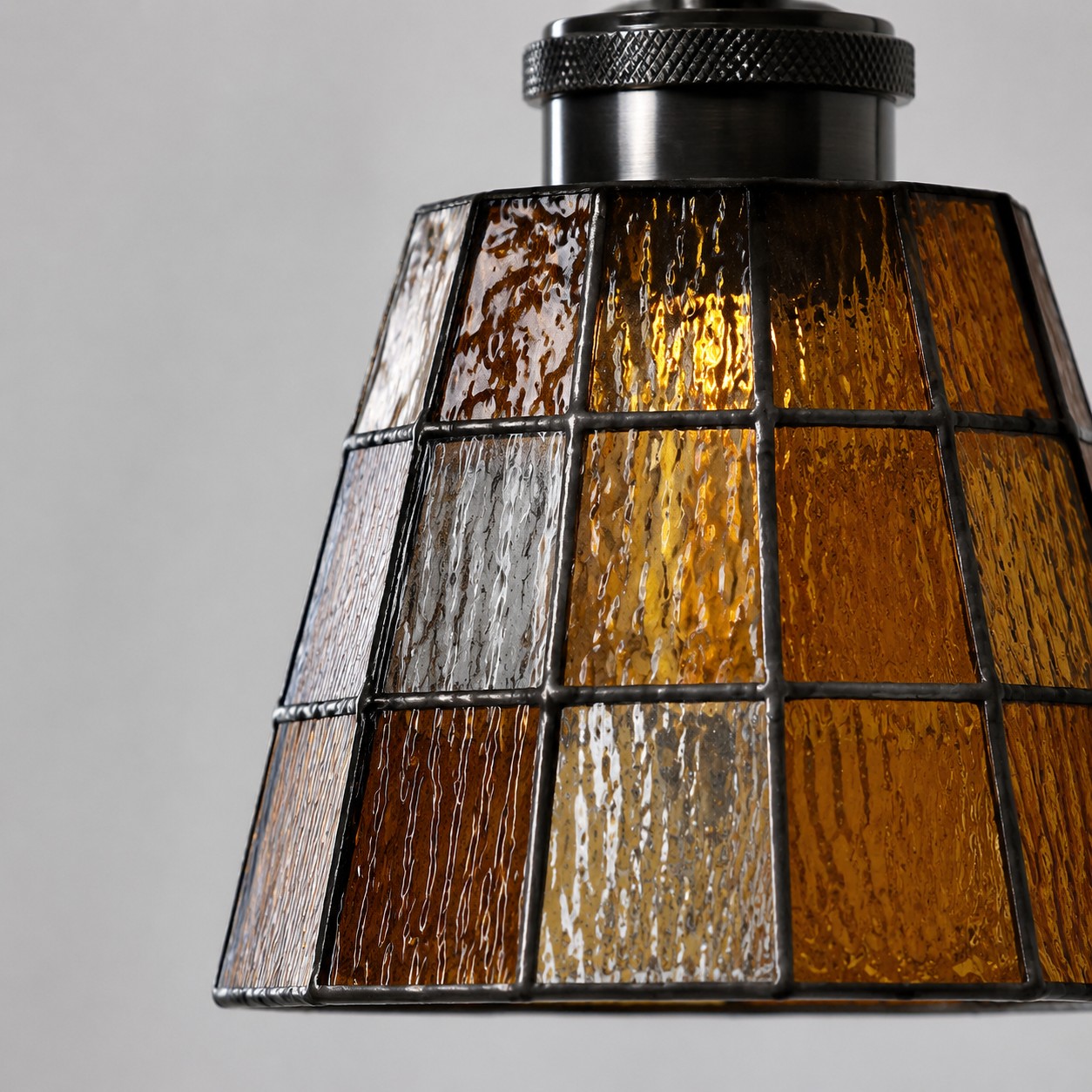 Artisan Stained Glass Tapered Pendant Light