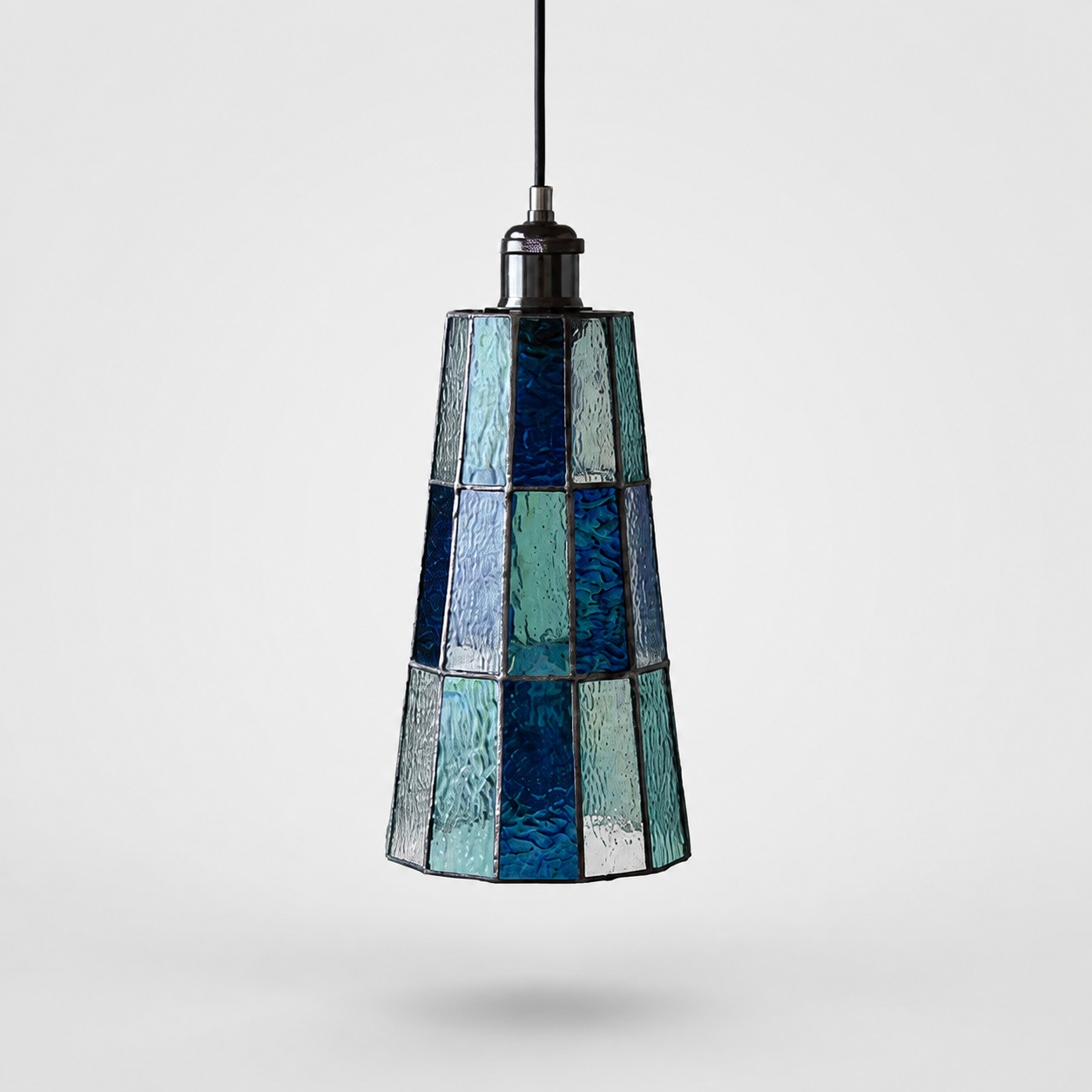 Artisan Stained Glass Tapered Pendant Light